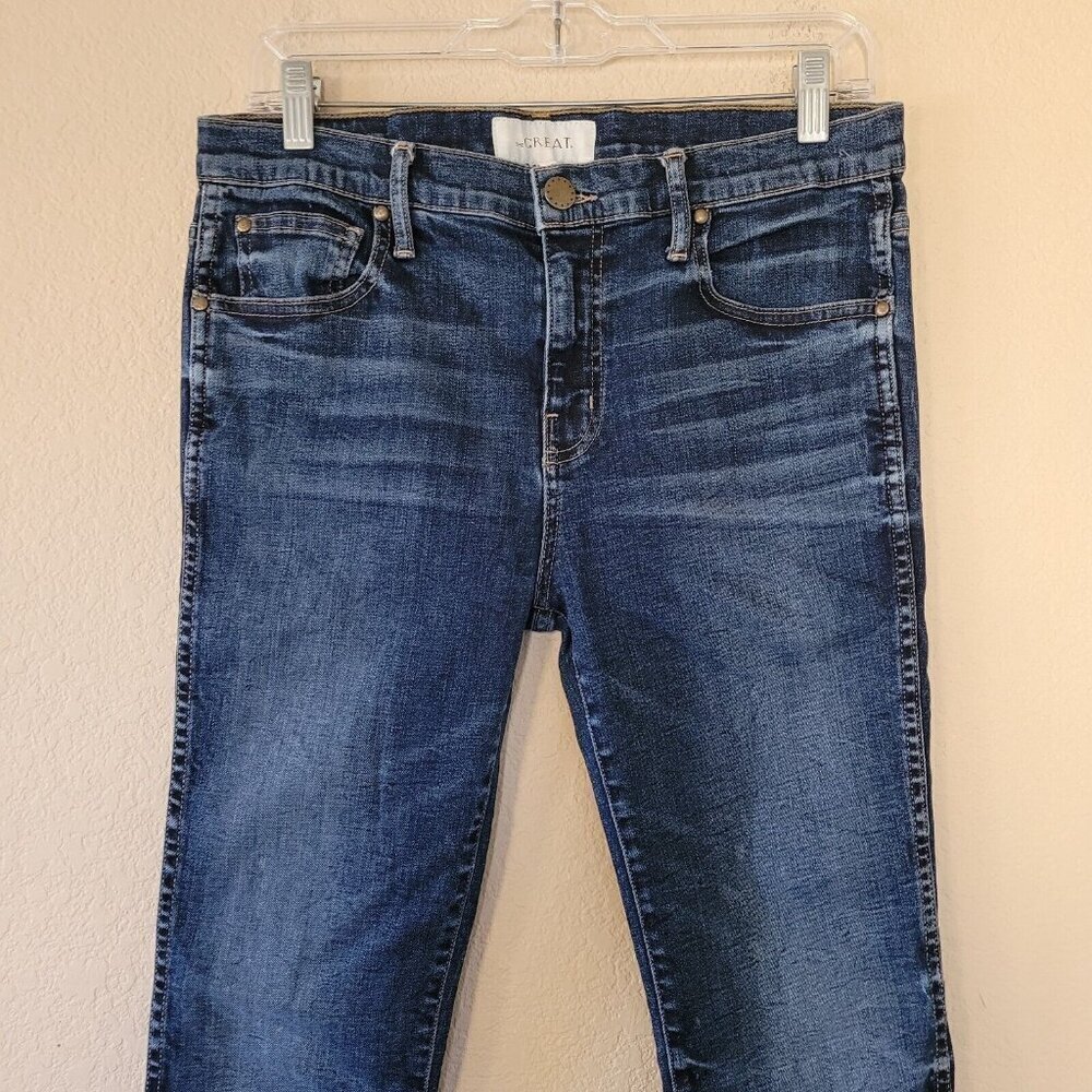 The Great The Almost Skinny Jeans Size 27 Blue Dark Wash High Rise Stretchy - Picture 2 of 9